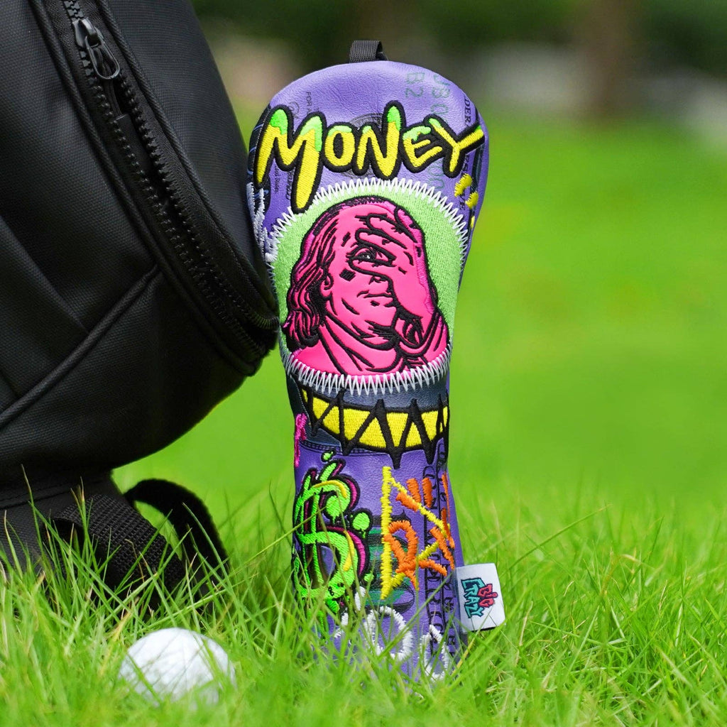 Benjamin Franklin Covering His Eyes Golf Headcover Set