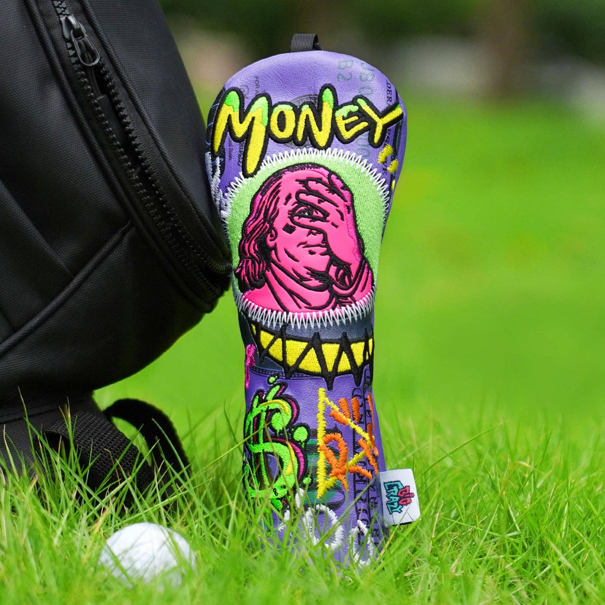 Benjamin Franklin Covering His Eyes Golf Headcover Set