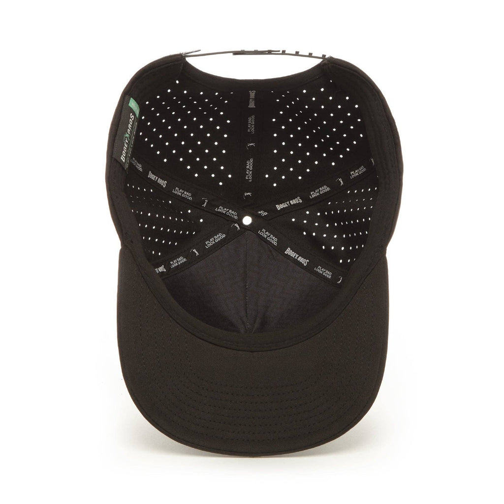 Bogeyman Black - Performance Golf Hat - Snapback