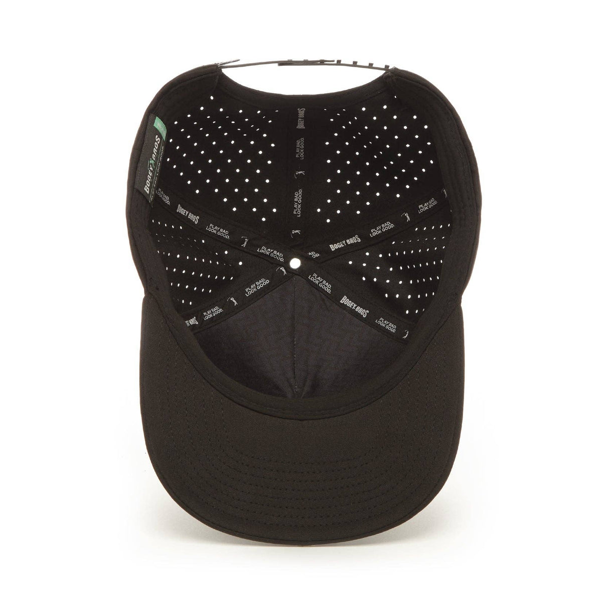 Bogeyman Black - Performance Golf Hat - Snapback