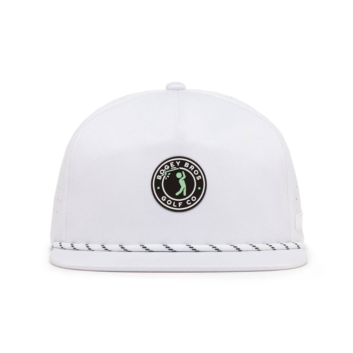 Bogeyman Stamp White - Unstructured Flat Bill Hat - Snapback