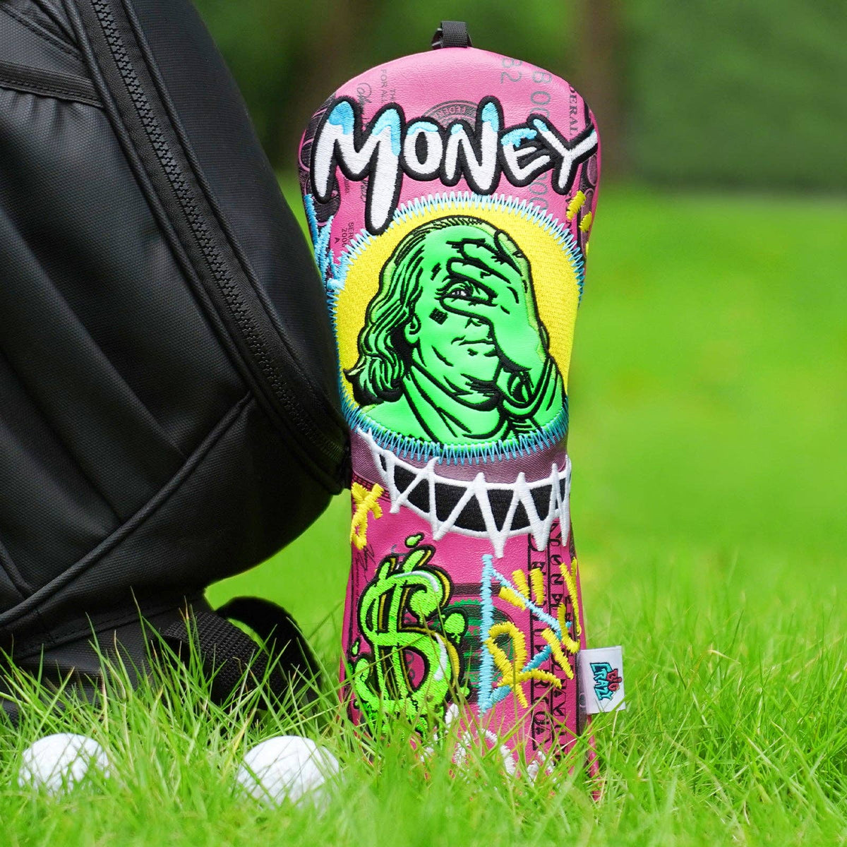 Benjamin Franklin Covering His Eyes Golf Headcover Set