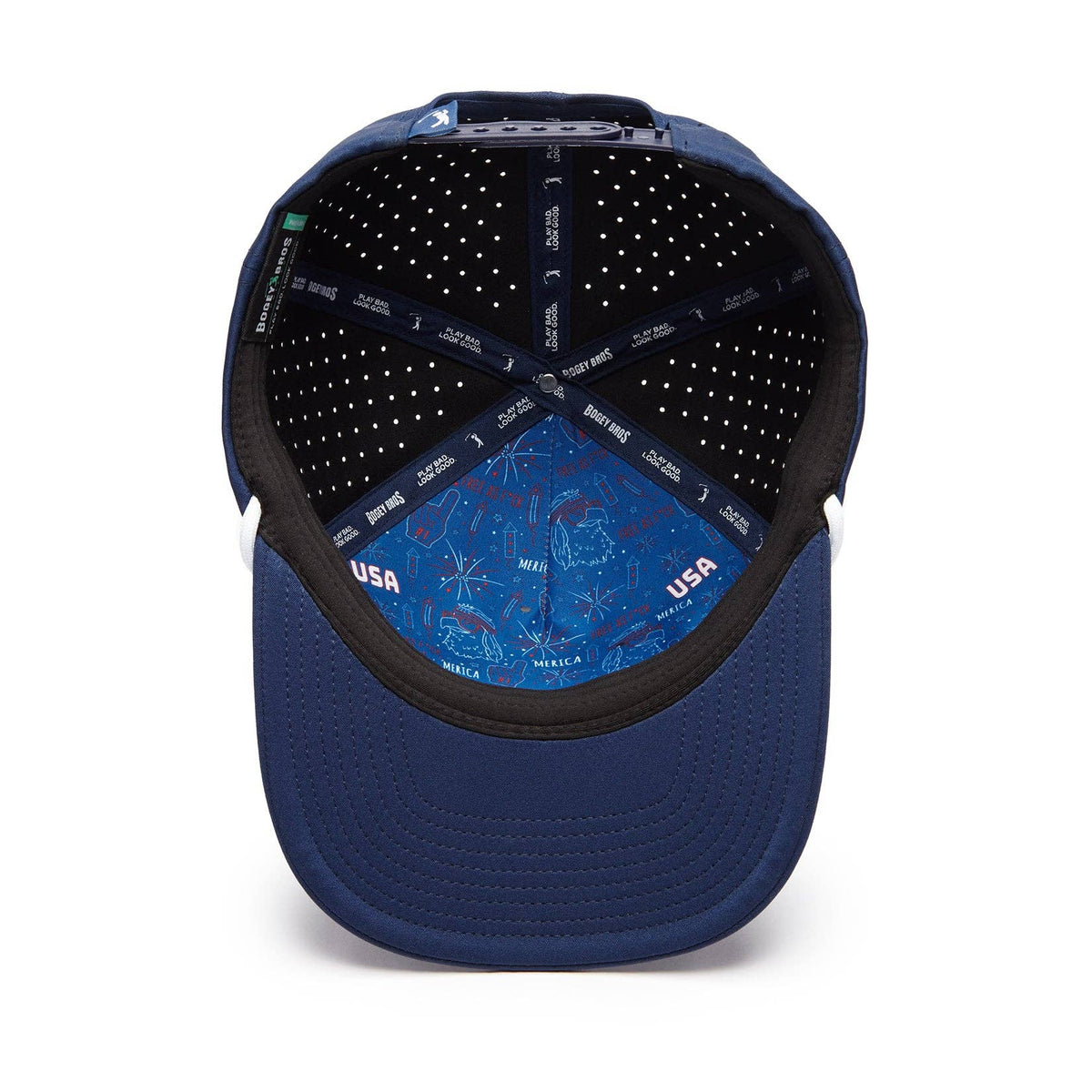 'Merica Navy - Performance Golf Rope Hat - Snapback