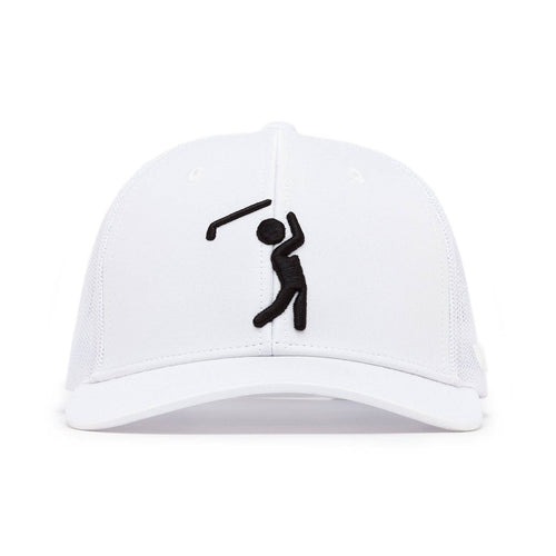 Bogeyman White/White - Mesh Trucker Hat - Snapback