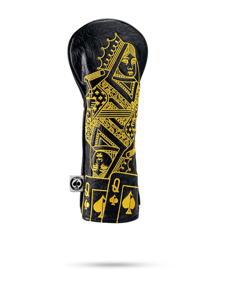 P&A Queen Black&Gold - fairway headcover