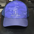 PGA TOUR Blue Snapback Mesh Trucker Golf Cap Hat - PGA TOUR Event One Size