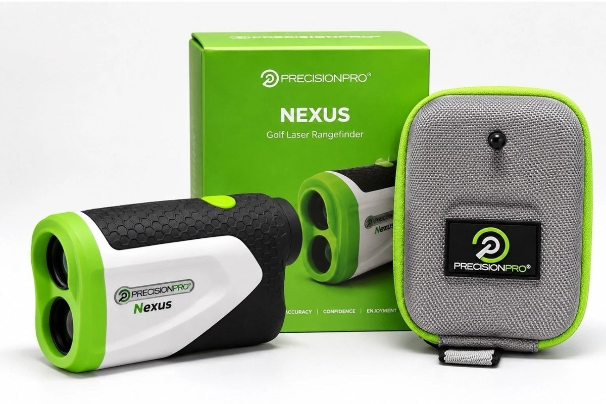 Precision Pro Nexus Golf Laser Rangefinder w/ Case White Black Green