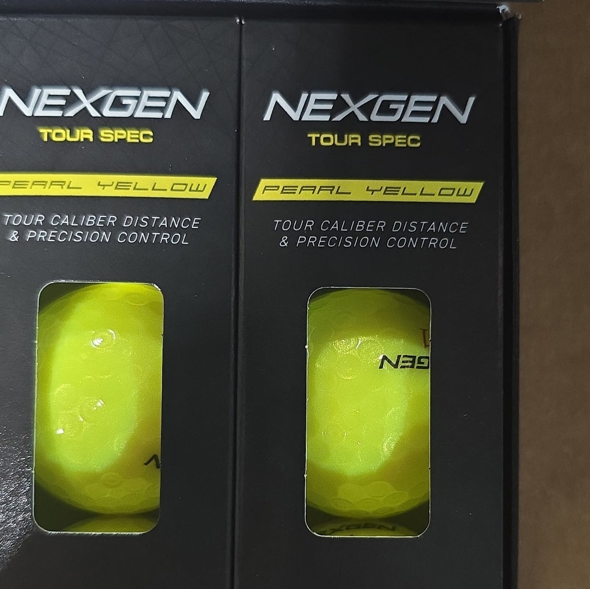 NEXGEN Tour Spec Pearl Yellow Golf Balls 3-Piece Urethane One Dozen (12)