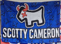 Dog Golf Banner Blue White Red