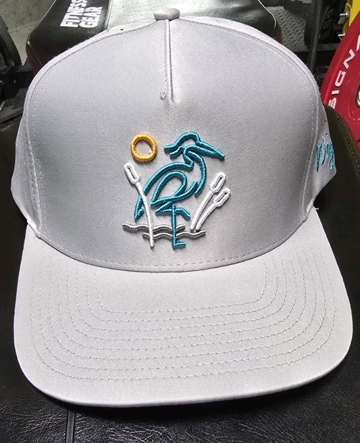 Waggle Hat - Great Blue - Gray Snapback