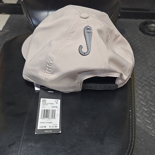 adidas Men's 5 Panel Adjustable Hat Cap - Beige - One Size - Casual Solid
