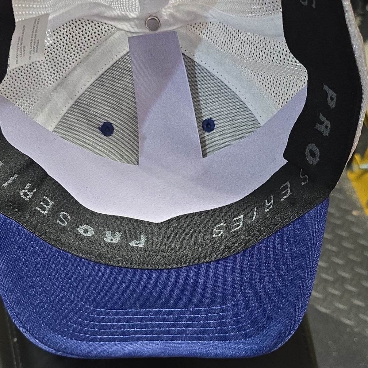 PGA TOUR Blue/White Mesh Snapback Hat Cap One Size Golf Officially Licensed