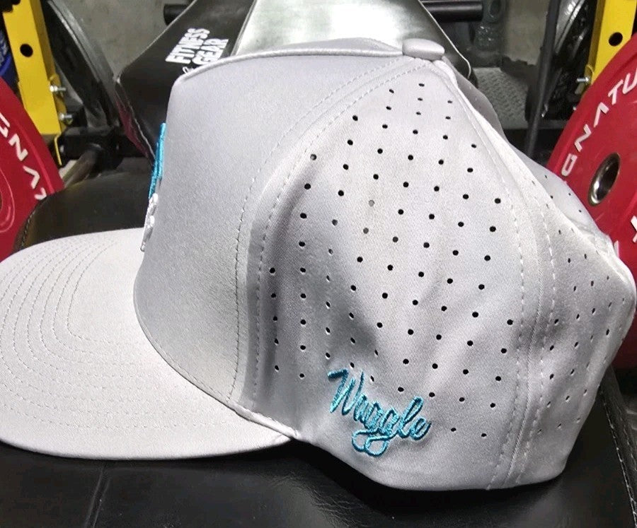 Waggle Hat - Great Blue - Gray Snapback