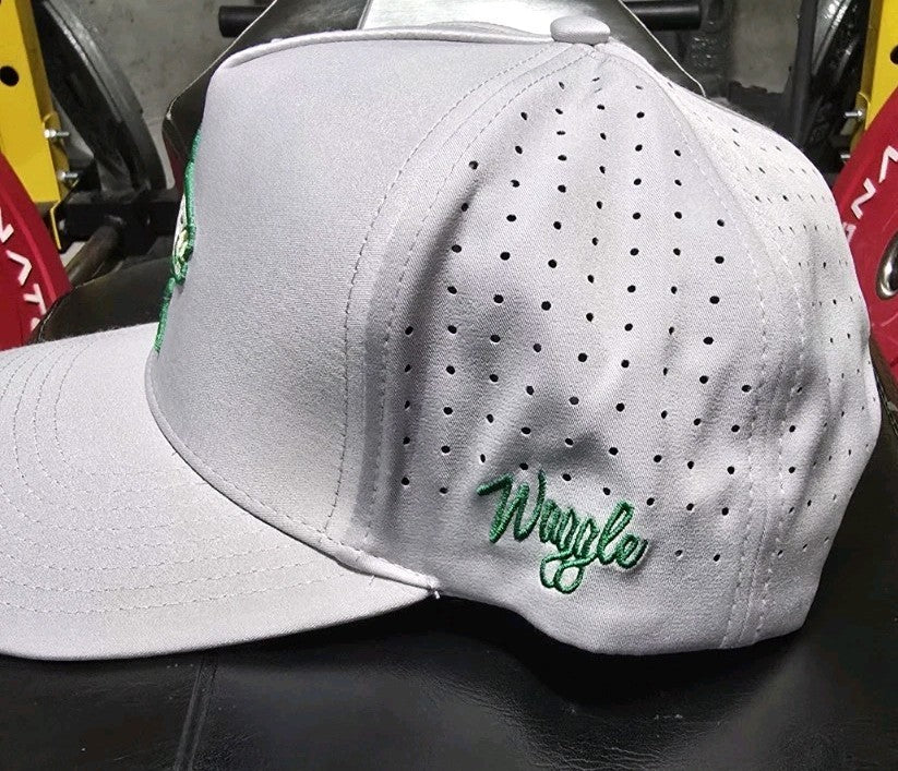 Waggle Hat - Largemouth- Gray Green Fish - Snapback